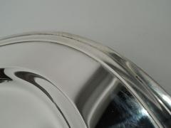  Tiffany Co Tiffany American Large and Modern Sterling Silver Oval Serving Tray - 3757797