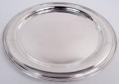  Tiffany Co Tiffany American Modern Sterling Silver 10 Inch Round Serving Tray - 4537221