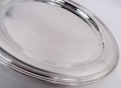  Tiffany Co Tiffany American Modern Sterling Silver 10 Inch Round Serving Tray - 4537223