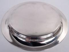  Tiffany Co Tiffany American Modern Sterling Silver 10 Inch Round Serving Tray - 4537225