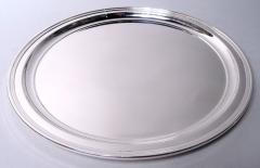  Tiffany Co Tiffany American Modern Sterling Silver 11 Inch Round Tray - 4126009