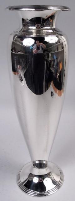  Tiffany Co Tiffany American Modern Sterling Silver 16 Inch Vase - 4190269