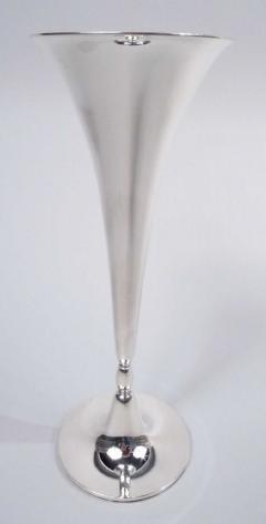  Tiffany Co Tiffany American Modern Sterling Silver 9 Inch Vase - 3769818