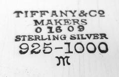  Tiffany Co Tiffany Art Deco Craftsman Hand Hammered Sterling Silver Dessert Set - 4206272