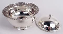  Tiffany Co Tiffany Art Nouveau Sterling Silver 3 Piece Turkish Coffee Set on Tray - 4097468