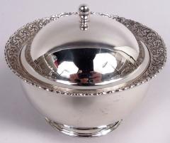  Tiffany Co Tiffany Art Nouveau Sterling Silver 3 Piece Turkish Coffee Set on Tray - 4097469