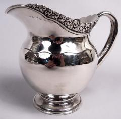  Tiffany Co Tiffany Art Nouveau Sterling Silver 3 Piece Turkish Coffee Set on Tray - 4097470