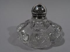  Tiffany Co Tiffany Art Nouveau Sterling Silver and Engraved Glass Inkwell - 3748982