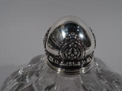  Tiffany Co Tiffany Art Nouveau Sterling Silver and Engraved Glass Inkwell - 3748983