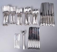  Tiffany Co Tiffany Audubon Sterling Silver Dinner Set with 79 Pieces - 3774915