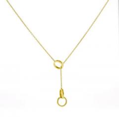  Tiffany Co Tiffany Co 1837 Interlocking Circles Lariat Pendant Necklace - 4222931