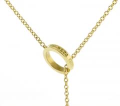  Tiffany Co Tiffany Co 1837 Interlocking Circles Lariat Pendant Necklace - 4222932
