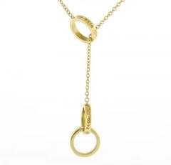  Tiffany Co Tiffany Co 1837 Interlocking Circles Lariat Pendant Necklace - 4222933