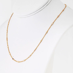  Tiffany Co Tiffany Co 18K Rose Gold Diamond By The Yard Necklace - 3927353