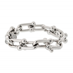  Tiffany Co Tiffany Co 18K White Gold Diamond HardWear Bracelet - 3862296