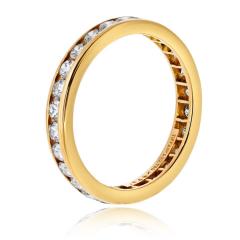  Tiffany Co Tiffany Co 18K Yellow Gold 0 59cttw Round Diamond Eternity Wedding Band - 4577414