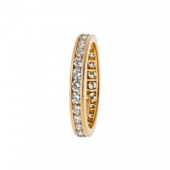  Tiffany Co Tiffany Co 18K Yellow Gold 0 59cttw Round Diamond Eternity Wedding Band - 4578902