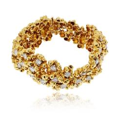  Tiffany Co Tiffany Co 18K Yellow Gold 12 00cttw Round Diamond Vintage Bracelet - 4593384