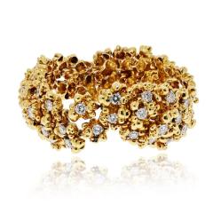  Tiffany Co Tiffany Co 18K Yellow Gold 12 00cttw Round Diamond Vintage Bracelet - 4593385