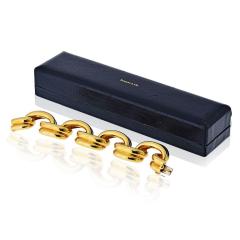  Tiffany Co Tiffany Co 18K Yellow Gold 1970s Open Link Drapes Bracelet - 4375602