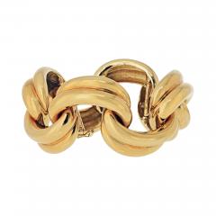  Tiffany Co Tiffany Co 18K Yellow Gold 1970s Open Link Drapes Bracelet - 4379052