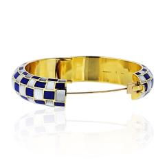  Tiffany Co Tiffany Co 18K Yellow Gold Lapis Inlay And Mother Of Pearl Checkerboard - 4415863