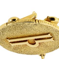  Tiffany Co Tiffany Co 18K Yellow Gold Zodiac Libra 44 5mm Diamond Medallion Pendant - 4762205