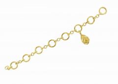  Tiffany Co Tiffany Co 18k Yellow Gold Charm Bracelet with Diamond Egg Locket - 4239692