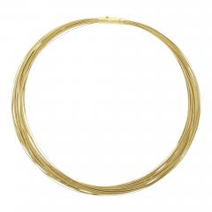  Tiffany Co Tiffany Co 18kt Gold Wire Choker Necklace - 3948217