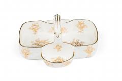  Tiffany Co Tiffany Co American Mid Century White Ceramic Picnic Tray with Handles - 4674912
