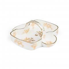  Tiffany Co Tiffany Co American Mid Century White Ceramic Picnic Tray with Handles - 4741608