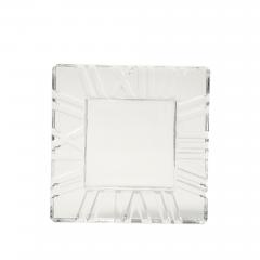  Tiffany Co Tiffany Co Atlas Crystal Cigar Ashtray Square Roman Numeral Catchall Signed - 4819258