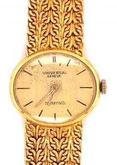  Tiffany Co Tiffany Co Attrib Universal Gen ve Ladies 18 Karat Yellow Gold Watch and Band - 2659552