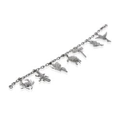  Tiffany Co Tiffany Co Charm Platinum 7 Charm Diamond Bracelet - 4762181
