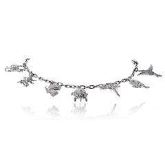  Tiffany Co Tiffany Co Charm Platinum 7 Charm Diamond Bracelet - 4762185