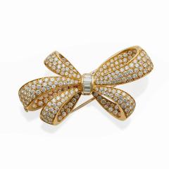  Tiffany Co Tiffany Co Diamond Bow Brooch - 3434066