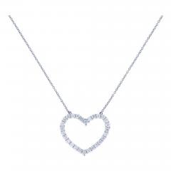 tiffany diamond heart necklace