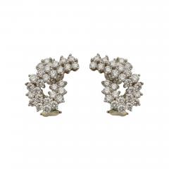  Tiffany Co Tiffany Co Diamonds of Tiffany Platinum and Diamond Loop Earrings - 3401858