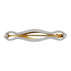  Tiffany Co Tiffany Co Edwardian Diamond Snake Barrette - 4727684
