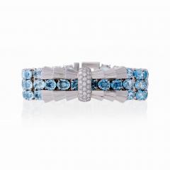  Tiffany Co Tiffany Co French Aquamarine and Diamond Bracelet - 2852828