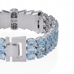  Tiffany Co Tiffany Co French Aquamarine and Diamond Bracelet - 2852829