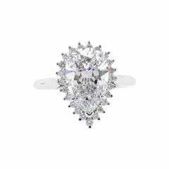  Tiffany Co Tiffany Co Golconda Pear Shaped Diamond 3 21 Carat Ring - 3800727