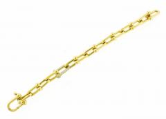  Tiffany Co Tiffany Co Hardware Yellow Gold Large Link Bracelet with Diamonds - 4069731