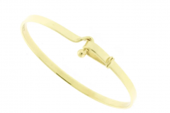  Tiffany Co Tiffany Co Hook and Eye Gold Bangle Bracelet - 2650570