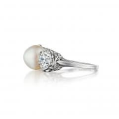  Tiffany Co Tiffany Co Natural Pearl and Diamond Ring - 4703858