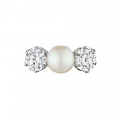  Tiffany Co Tiffany Co Natural Pearl and Diamond Ring - 4704231
