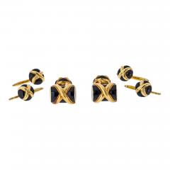  Tiffany Co Tiffany Co Schlumberger 18K Yellow Gold Tuxedo Cuff Links - 4512257
