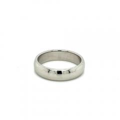  Tiffany Co Tiffany Co Signed 6MM Platinum Mens Wedding Band Ring - 3556547