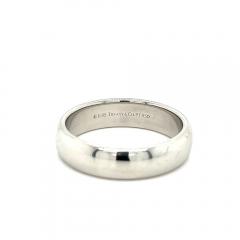  Tiffany Co Tiffany Co Signed 6MM Platinum Mens Wedding Band Ring - 3556548