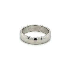  Tiffany Co Tiffany Co Signed 6MM Platinum Mens Wedding Band Ring - 3556549